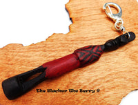 African Wooden Keychain Carved  Kwanzaa Gift Ideas Black Owned Business