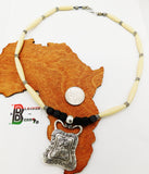 Ethnic Necklace Silver Beaded Women Jewelry