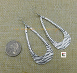 Silver Hoop Earrings Women Jewelry Antique Silver Black Owned
