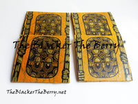 African Kente Coasters Yellow Black Home Decor Kitchen The Blacker The Berry®