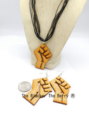 Fist Necklace with matching earrings  Social justice