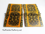 African Kente Coasters Yellow Black Home Decor Kitchen The Blacker The Berry®