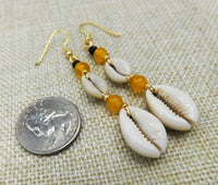 Women Yellow Beaded Jewelry Set Black Antique Bronze Round Circle Pendant Black Owned