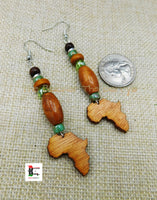 African Earrings Ethnic Jewelry Women Long Handmade Black Owned