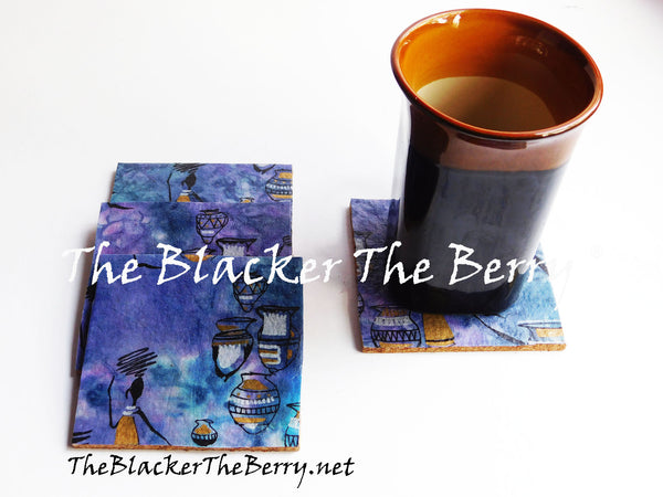 African Coasters Black Art Home Decor The Blacker The Berry®