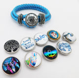 Teen Girl Bracelet Graduation Snap Jewelry Gift Ideas Blue