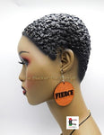 Fierce Earrings Wooden Jewelry Sale Handmade