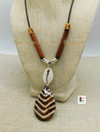 Ethnic Necklace Tribal Women Black Owned Business Cowrie