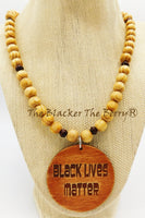 Black Lives Matter Necklace Beaded Jewelry Handmade