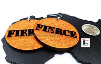 Fierce Earrings Wooden Jewelry Sale Handmade