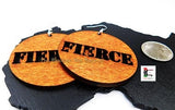 Fierce Earrings Wooden Jewelry Sale Handmade