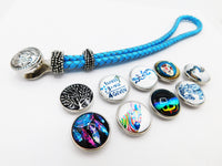 Teen Girl Bracelet Graduation Snap Jewelry Gift Ideas Blue