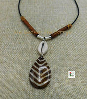 Ethnic Necklace Tribal Women Black Owned Business Cowrie