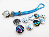 Teen Girl Bracelet Graduation Snap Jewelry Gift Ideas Blue