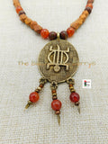 African Necklaces Beaded Jewelry Crocodile Ethnic Adinkra Black Owned