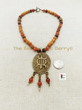 African Necklaces Beaded Jewelry Crocodile Ethnic Adinkra Black Owned