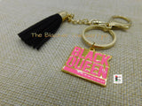 Black Queen Keychain Pink Black Gold Gift Ideas Black Owned