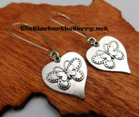 Butterfly Earrings Silver Tone Women Jewelry Gift Ideas