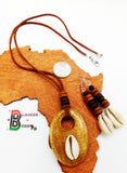 Ethnic Necklaces Women Cowrie Wooden Jewelry Set