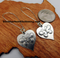 Butterfly Earrings Silver Tone Women Jewelry Gift Ideas