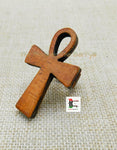 Ankh Ring Large Wooden Jewelry Handmade Size 10