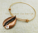 Copper Cowrie Shell Bangles Jewelry Set Adjustable