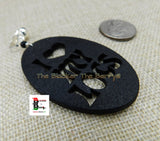 Wooden Black Loc Clip On Earrings Wood Jewelry Dreads Dreadlocks Non Pierced Black Owned Business