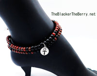 Silver Ankh Anklet Beaded Women Jewelry Handmade