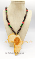 African Necklace Men Jewelry Pan African RBG Ethnic Beaded