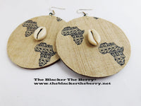 Large Africa Earrings Fabric Cowrie Shell Jewelry Women