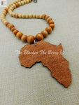 Africa Necklace Beaded Jewelry Long Africa Shape Motherland