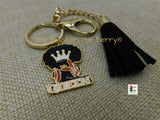Queen Keychain Black Gold Gift Ideas Black Owned