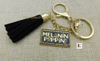 Melanin Keychains Black Gold Accessories Black Owned
