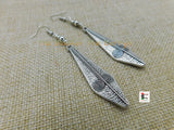 Silver Earrings Tribal Ethnic Long Jewelry Dangle Handmade Women