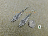 Silver Earrings Tribal Ethnic Long Jewelry Dangle Handmade Women