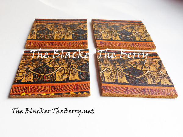 African Coasters Elephant Home Decor The Blacker The Berry®
