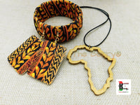 African Ankara Bracelet Earrings Women Jewelry Set The Blacker The Berry®