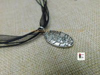 Silver African Woman Pendant Adjustable Jewelry Black Owned