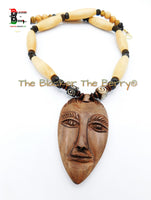 Men Necklaces African Carved African Ethnic Afrocentric Jewelry Beaded Sale