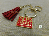 Black Queen Keychain Red Gold Gift Ideas Black Owned