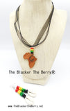Rasta Necklace Jewelry Set African Cowrie Shell The Blacker The BerryⓇ