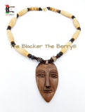 Men Necklaces African Carved African Ethnic Afrocentric Jewelry Beaded Sale