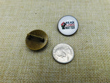 Black Lives Matter RBG Lapel Pin Button Badge Black Owned