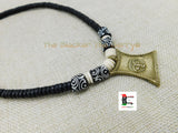 African  Necklace Unisex Beaded Black Owned Carved Ethnic Black Owned
