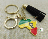 Africa Keychains Red Yellow Green Black Accessories Black Owned