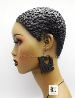 I Love Me Earrings Handmade Black Designed by The Blacker The Berry®