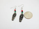 Ankh Earrings Pewter Jewelry RBG Handmade Egyptian Women Pan African