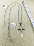 Ankh Charm African Egyptians Stainless Steel Jewelry Necklace 18 Inch Ankhs