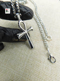 Ankh Charm African Egyptians Stainless Steel Jewelry Necklace 24 Inch Ankhs
