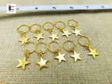Hair Jewelry Accessories Gold Stars Rings Handmade Accessories Set of 20 Black Owned